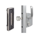 Locinox Industrial Manual Sliding Gate Lock 50mm profile Silver colour with Keep