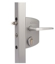 Locinox Industrial Swing Gate Lock U2 for Square tube Adjustable 40-60mm Silver
