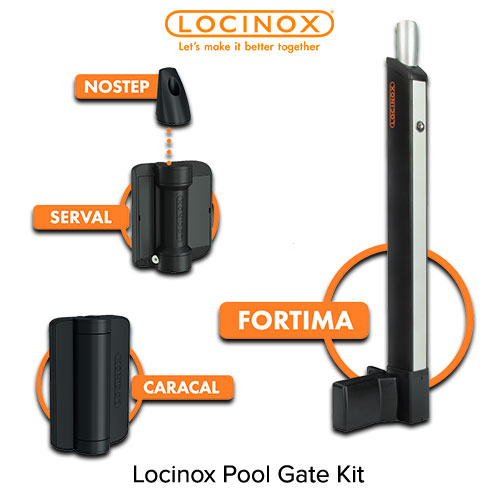 Locinox - FORTIMA KIT - Premium Pool Lock Latch Magnetic for Swiming Pools