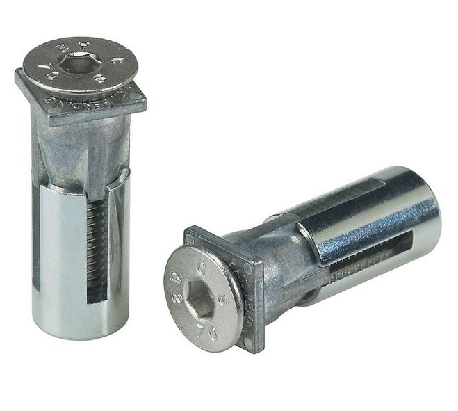 Locinox Stainless Steel Fixation Bolt M8 with High Pulling Resistance - Quick-Fix Pack of 2