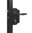 Locinox LAKY F2 Small Ornamental Swing Gate Lock F2 Square profile adjustable 30-40mm