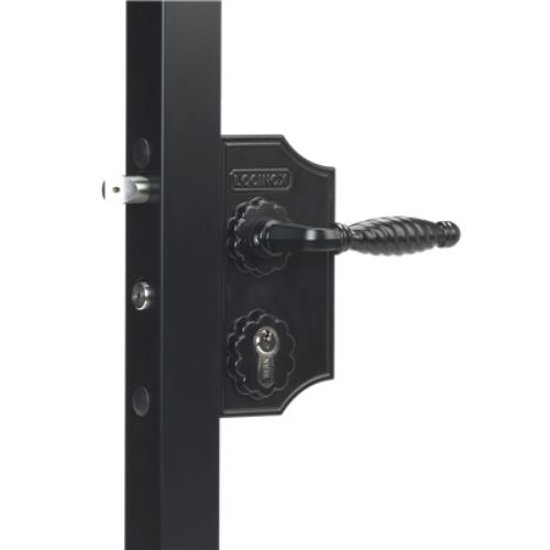 Locinox LAKY F2 Small Ornamental Swing Gate Lock F2 Square profile adjustable 50-60mm