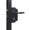 Locinox LAKY F2 Small Ornamental Swing Gate Lock F2 Square profile adjustable 50-60mm