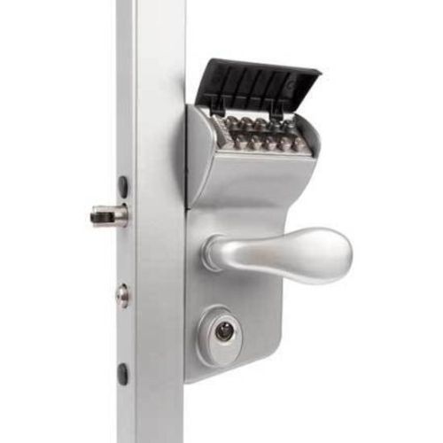 Locinox VINCI - SURFACE MOUNTED MECHANICAL CODE LOCK for 40-60 mm Square - Silver