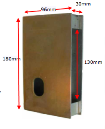 Lockwood Lock Box to suit 3572 Series For 30mm Frame, Cylinder Hole Only