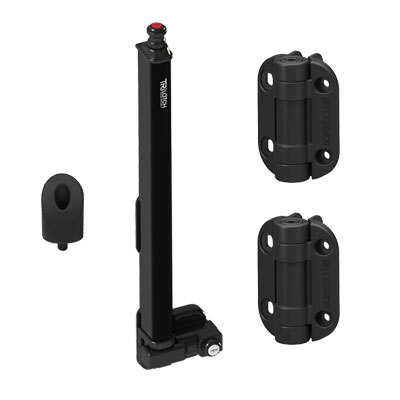 Safetech Lockable Magnetic Safety Pool Latch -  SL-50 TRI with Self Closing Hinges Kit - Keyed Alike