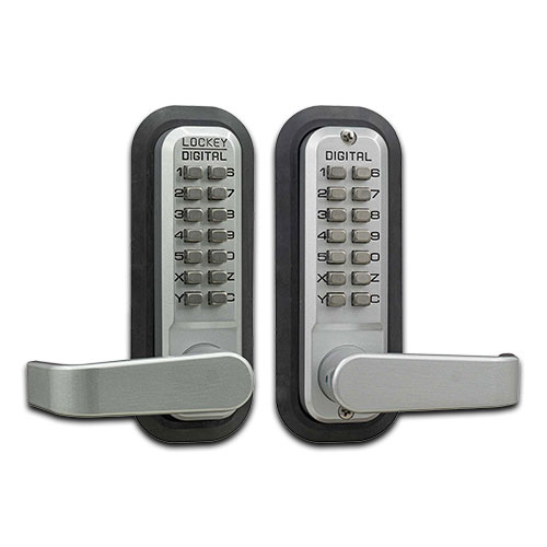 Lockey 2835DC Mechanical Keyless Lever Lock with Passage Function, Double combination