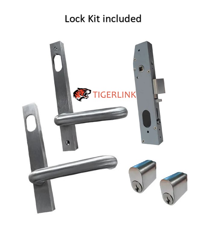 Lockton Stainless steel inflame Swing Gate Lock 23 MM BACKSET  - Kit