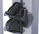 D&D LokkLatch Deluxe Gate Latch- Black, Double Sided, Keyed Different