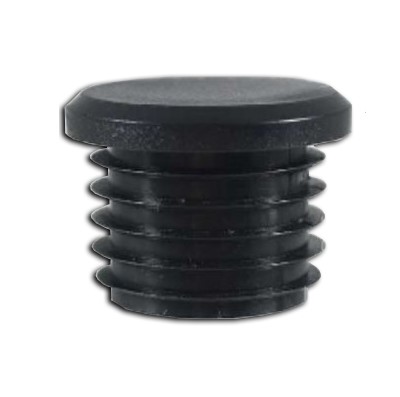 Long Neck Plastic Round Cap 25NB Black