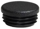 Low Density Plastic Round Cap for tube external 50mm OD(2.5-4.5mm)- Black