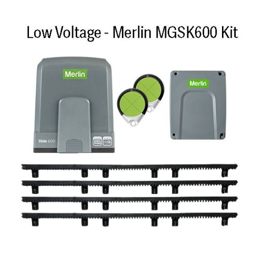 Low Voltage Merlin 600kg Sliding Gate Motor Kit