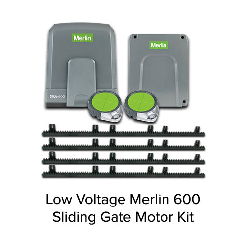 Low Voltage Merlin 600 Sliding Gate Motor/Opener Complete Kit