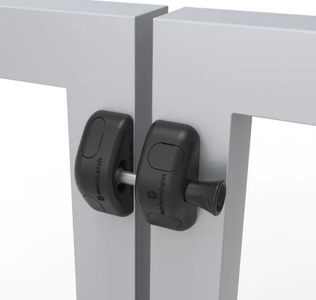 D&D MagnaLatch Side Pull Latch - Lockable - 50mm Round Post to Glass