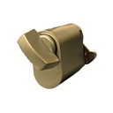 Oval Key Barrel, 35mm Half Cylinder, Turn Snib - Brass