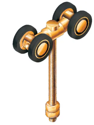 Nylon Overhead Sliding Gate Carriage, 4 Wheel - Type B, up to 450kg