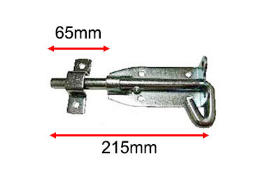 Slide Padbolt 215 mm / 45mm Long Shoot