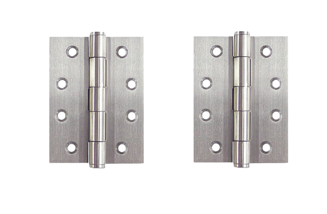 Pair - Steel Butt Hinges 100x75x2.5mm finished - Zinc plated