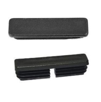 Plastic Rectangular Cap 65x16mm (1.2-1.4mm) With Split Black