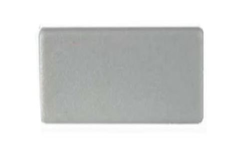 Plastic Rectangular End Cap/Tube insert 75x50mm (0.8-2.5mm)  in White