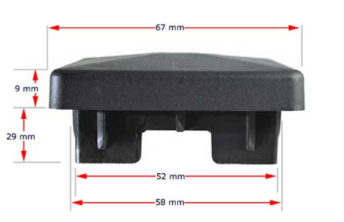 Plastic Round Cap 32mm (2.5-4.5mm)
