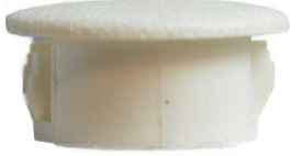 Plastic insert hole plug/End cap for hole size 26mm White