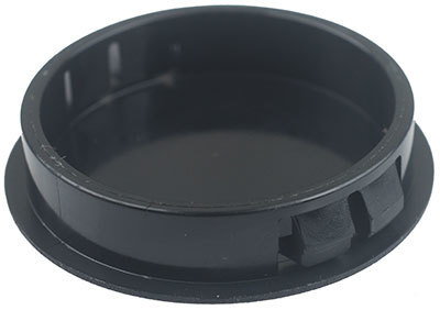 Plastic insert hole plug/End cap for hole size 45mm Black