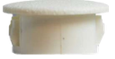 Plastic insert hole plug/End cap tube insert for hole size 50mm White