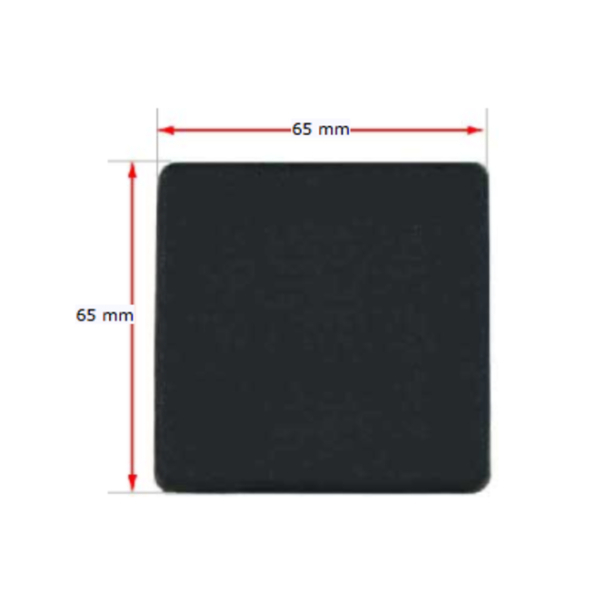 Plastic square Cap 65x65mm (2-4.5mm)