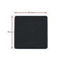 Plastic square Cap 75x75mm (2-4.5mm wall thickness)