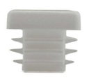 Plastic Square Cap 25x25mm (1-3mm wall thickness) White
