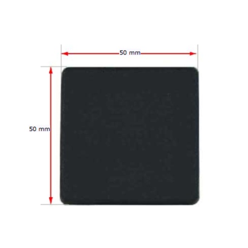 Plastic square cap 50x50mm (2.5-4mm wall thickness)