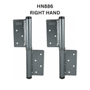Zinc Plated Screw to Screw Self Closing Hinges - RH, Up To 120kg - Pair