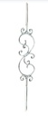 S Scroll 1000x180x12x6mm  Scarlet Scroll - Zinc Plated