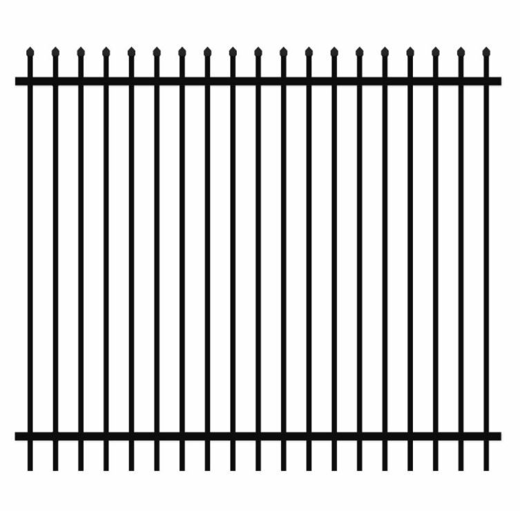 Security Fence Panel 2100mm (H) x 2400mm (W) - Black Pickup VIC only