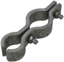 Galvanised Round To Round Hinge - Stock Yard Hinge, 50NB x 32NB (60x42mm) - Single