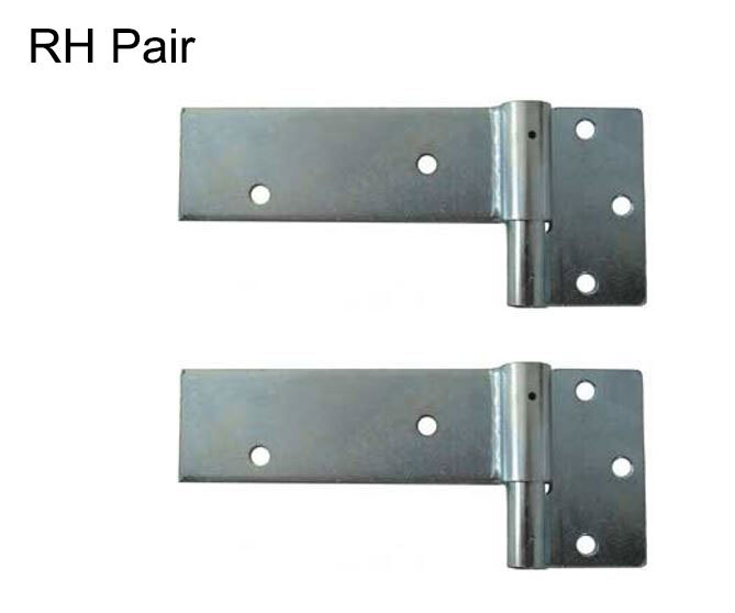 Short Heavy Duty Timber Swing Gate Strap Hinges 145x50mm 14mm pin RH Pair