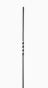 Twist  Bar Single for wrought iron gate 16x16mm H 1000mm long - Zinc Plated