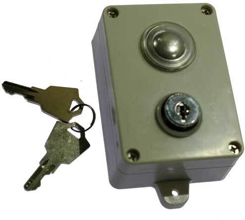 Single push button with key - Hardwire