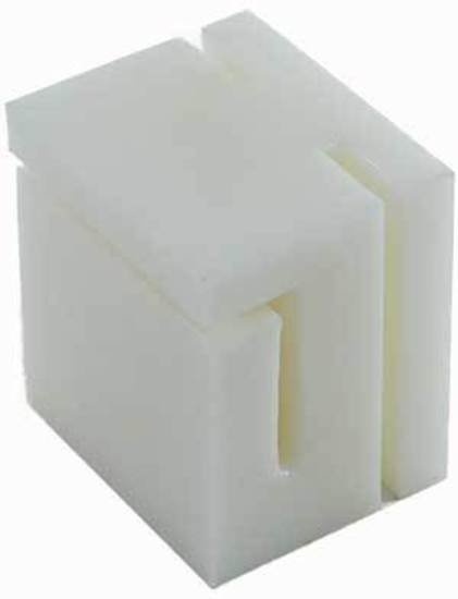 Sliding Block for Sliding Gate Nylon Guide  size 75mm  White