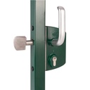 Locinox Sliding Gate Lock U2L - For 40mm Round Post - SILVER