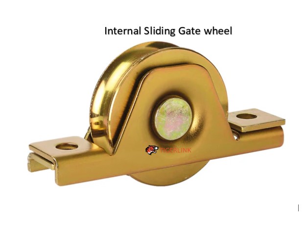 Zinc Plated Sliding Gate Wheel - 120mm U Groove Internal - Double Bearing