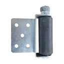 Sliding Gate Side Roller Bracket - 100x40mm Black Roller, Silver Holding Bracket