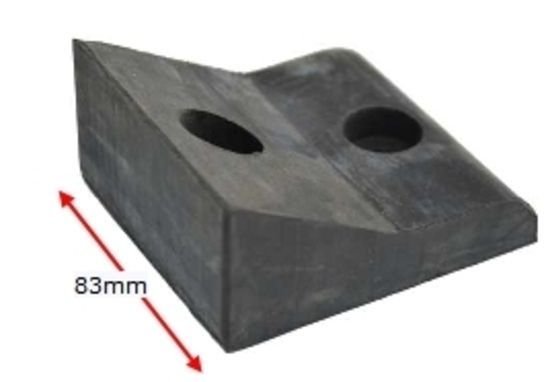 Solid Rubber Gate Stop 45mm High