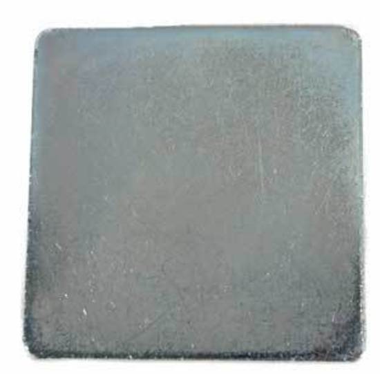 Square Steel Base Plate, 100x100x3mm, 0 Holes