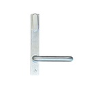 Lockwood Insert Mortice Lock Handle - Oval, 3582/3782, Turn Snib - Stainless Steel in Satin Chrome Silver