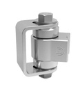 D&D Stainless Steel BadAss Hinge - Chrome Finish, Up To 450kg - Single
