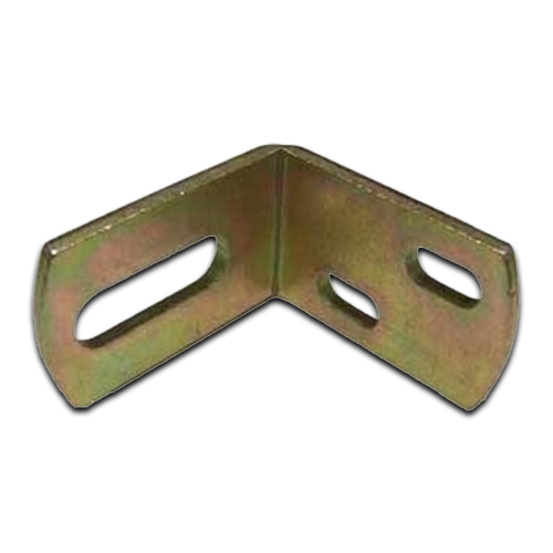 Sliding Gate Guide Angle Bracket - 85x80mm, To Suit M16, Silver