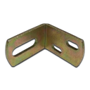 Sliding Gate Guide Angle Bracket - 85x80mm, To Suit M16, Silver