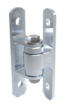 D&D Steel BadAss Bolt-On Hinge - Zinc Finish, Up To 450kg - Single
